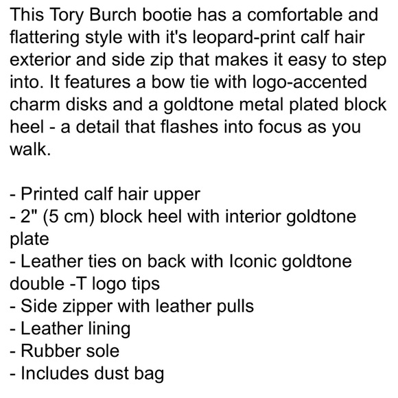 Tory Burch Laila printed calf hair Booties - Picture 4 of 6